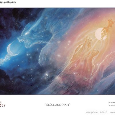 24 x 18 print Sköll and Hati